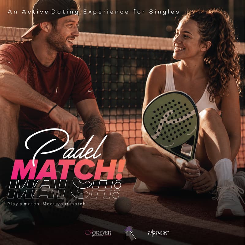 Cover Image for Padel MATCH🩷 | play a match. meet your MATCH🩷