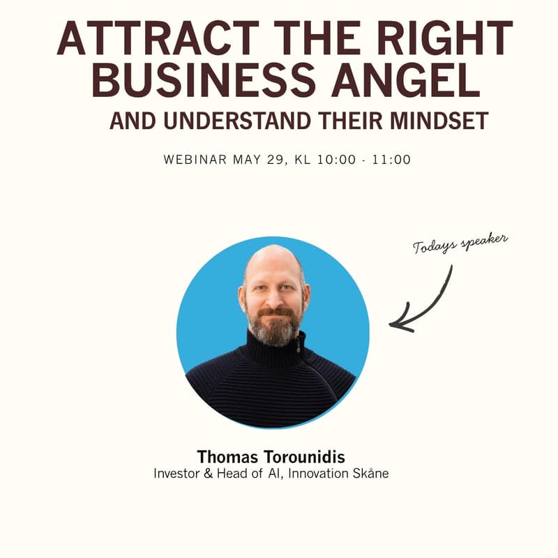Cover Image for AI-startup Network Webinar: Attract the Right Business Angel and Understand Their Mindset