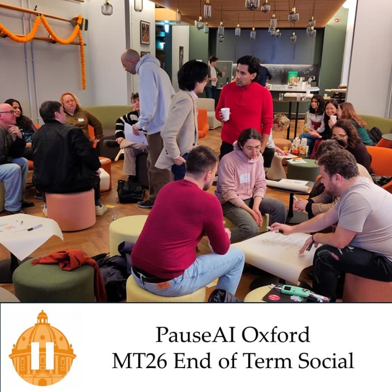 Cover Image for PauseAI Oxford End of Term Social