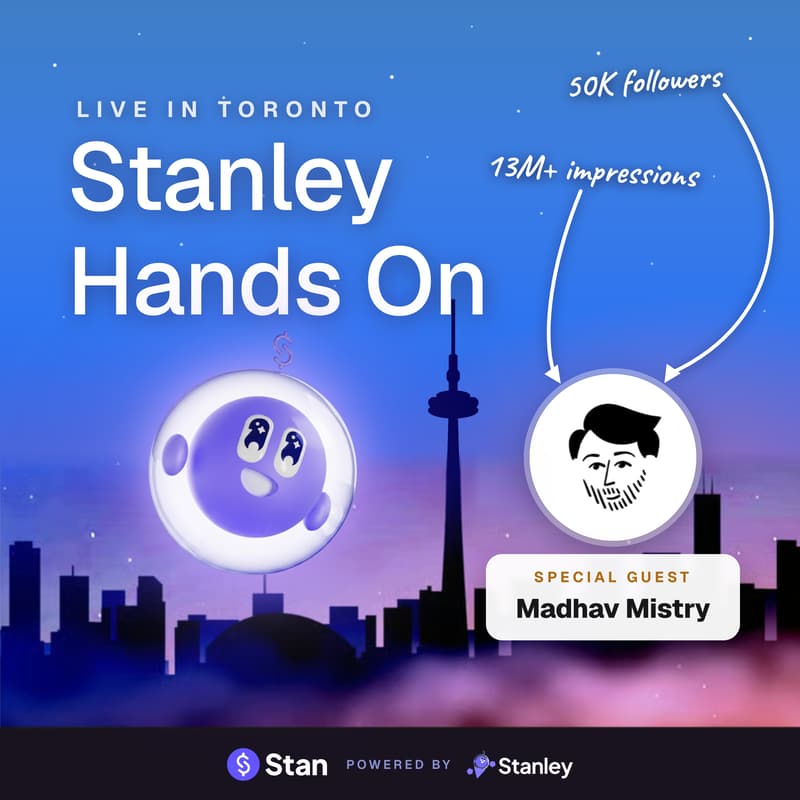 Cover Image for Stanley Hands On @ Toronto w Madhav Mistry