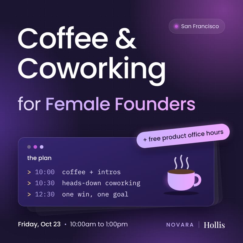 Cover Image for Coffee & Coworking for Female Founders
