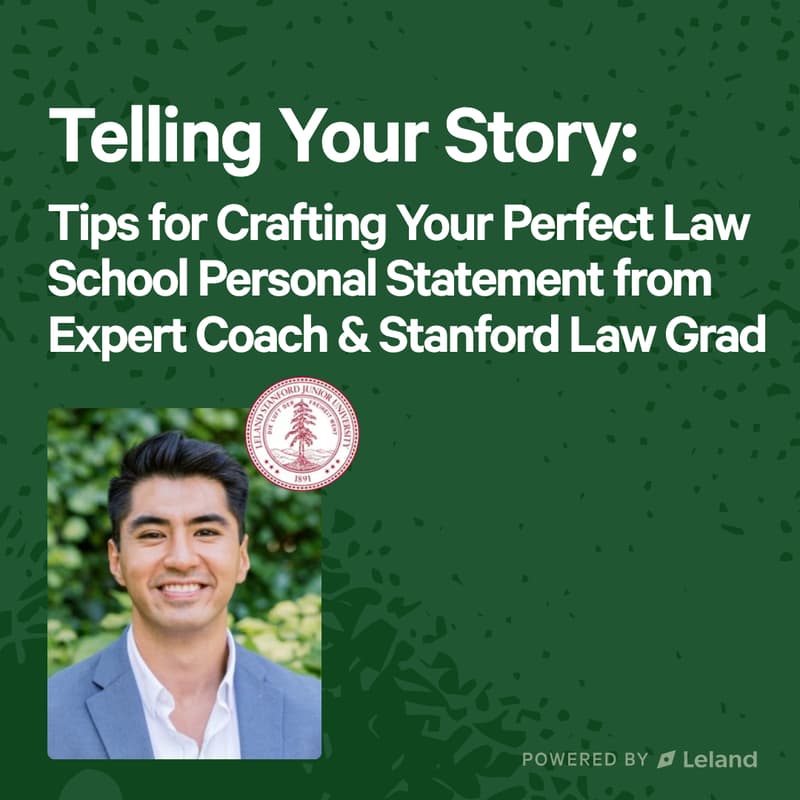 Cover Image for Telling Your Story: Tips for Crafting Your Perfect Law School Personal Statement from Expert Coach & Stanford Law Grad