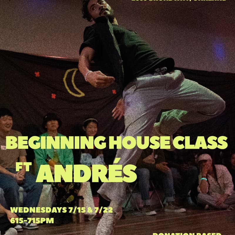 Cover Image for Beginners House Dance Class with Andrés