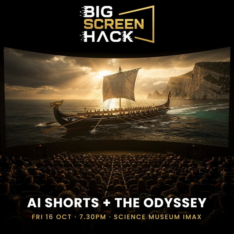 Cover Image for Big Screen Hack: AI Shorts + The Odyssey on IMAX