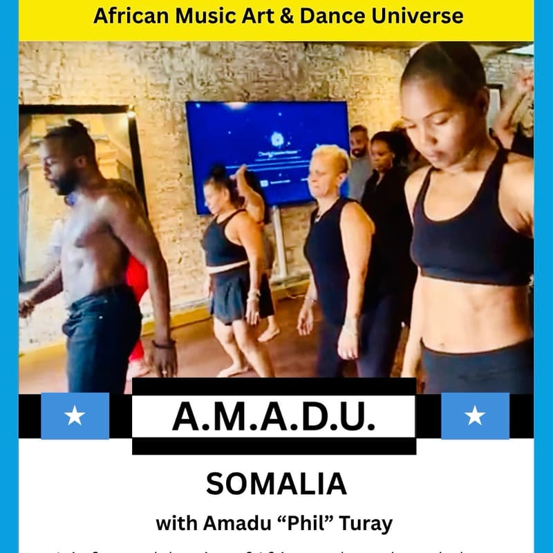 Cover Image for A.M.A.D.U: African Music, Art & Dance Universe with Amadu “Phil” Turay - SOMALIA