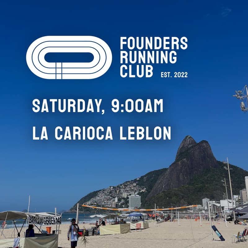 Cover Image for Founders Running Club: Run & Connect at Leblon Beach