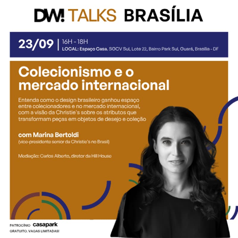 Cover Image for DW! TALKS BRASÍLIA 23/09 | Colecionismo e o Mercado Internacional com Marina Bertoldi