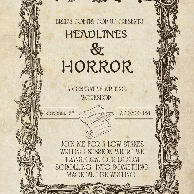 Cover Image for Headlines & Horror: A Pop Up Generative Workshop