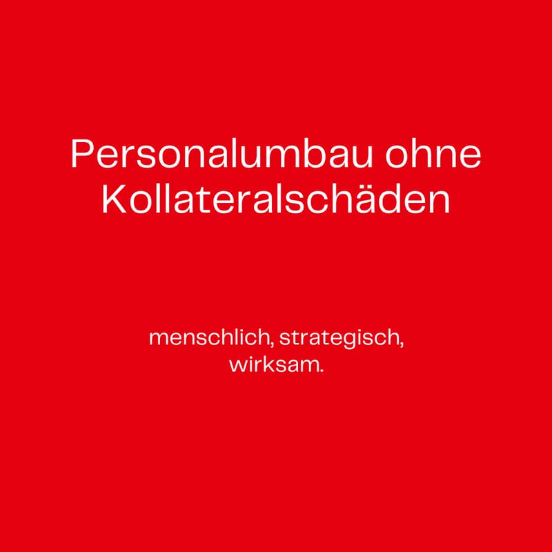 Cover Image for Personalumbau ohne Kollateralschäden