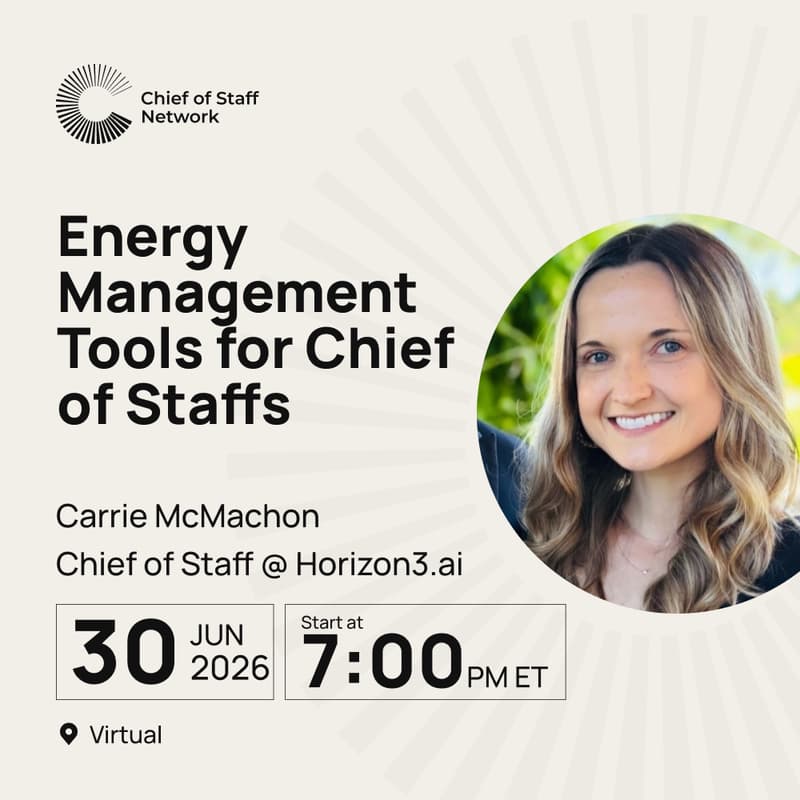 Cover Image for From Reactive to Regulated: Energy Management Tools for Chief of Staffs