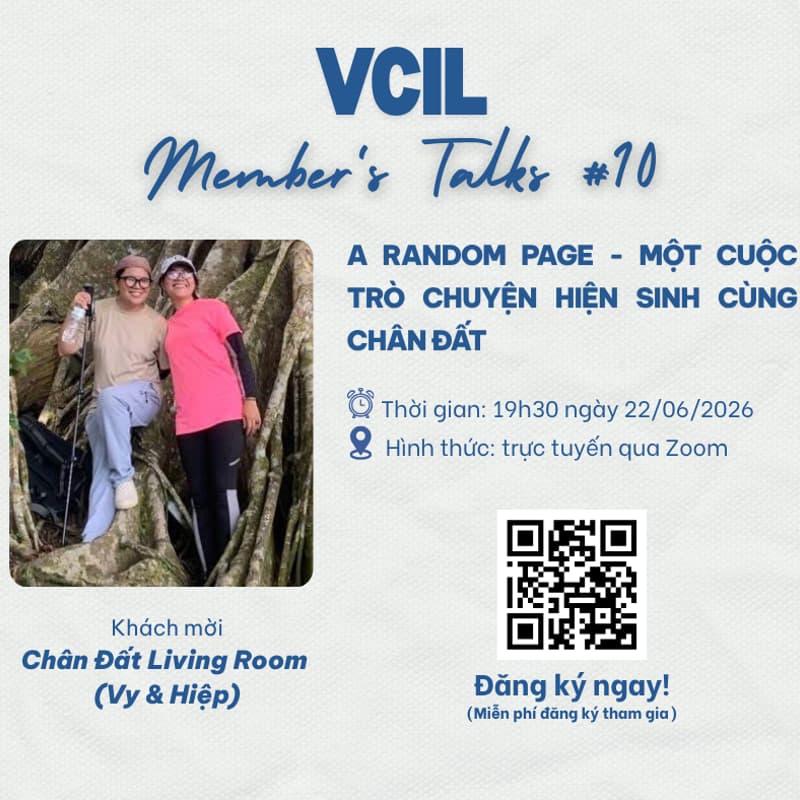 Cover Image for VCIL MEMBERS’ TALKS #11: DU LỊCH LÀ CÔNG CỤ ĐỂ BẢO TỒN VĂN HÓA VÀ TẠO SINH KẾ BỀN VỮNG