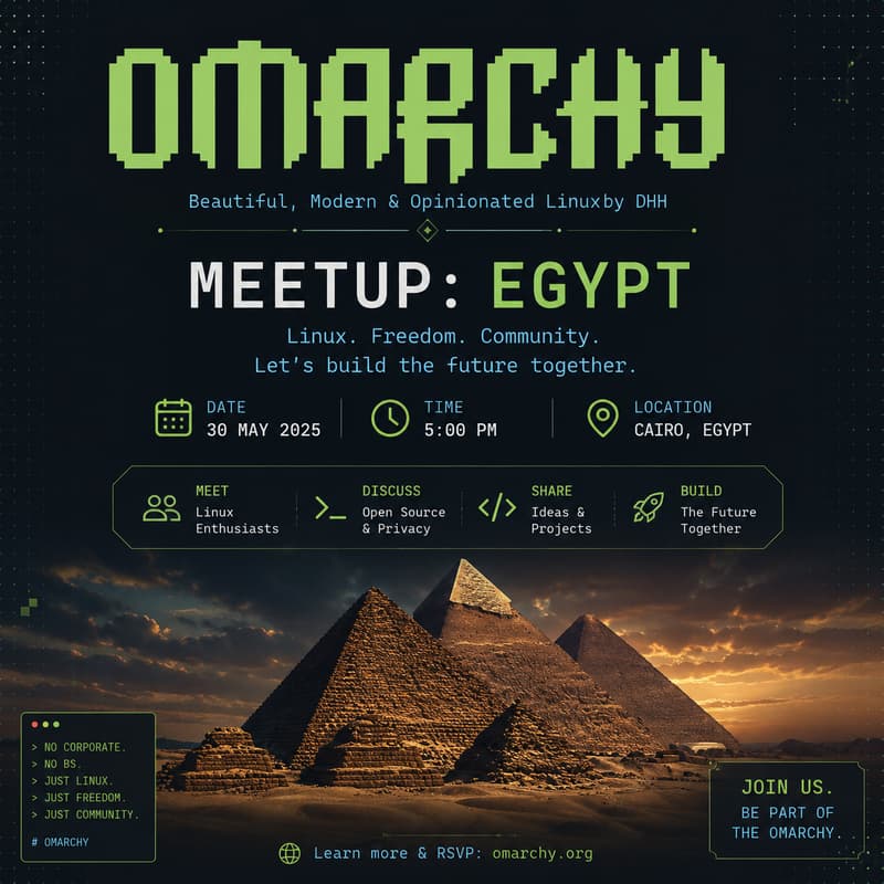 Cover Image for Omarchy Meetup: Egypt
