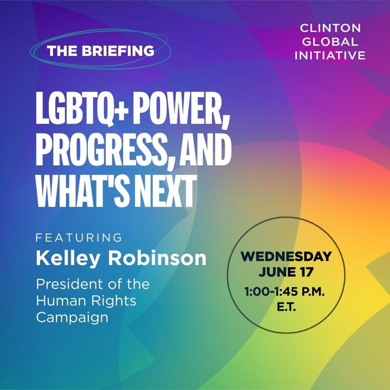 Cover Image for The Briefing: LGBTQ+ Power, Progress, and What's Next with HRC’s Kelley Robinson