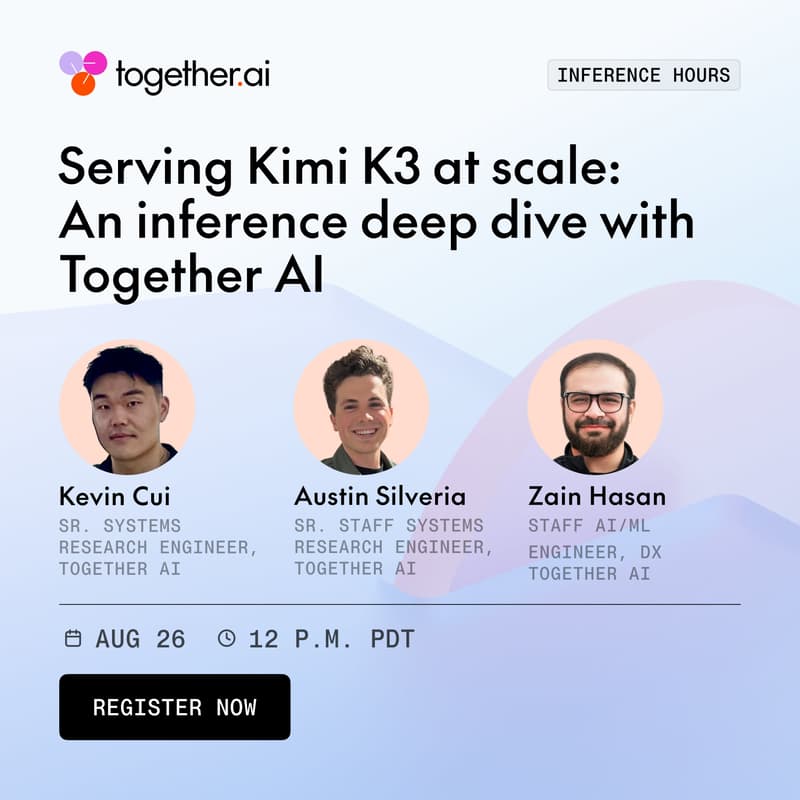 Cover Image for Serving Kimi K3 at scale: An inference deep dive with Together AI