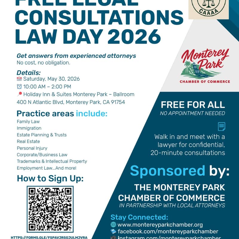 Cover Image for Monterey Park Free Legal Consultations Law Day