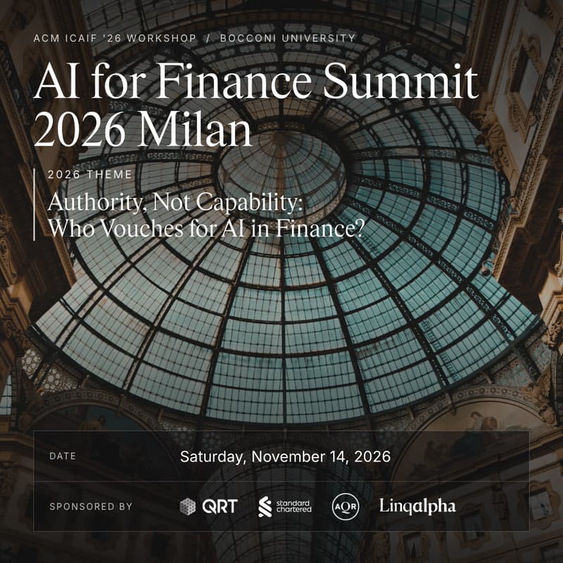 Cover Image for AI for Finance Summit 2026 Milan