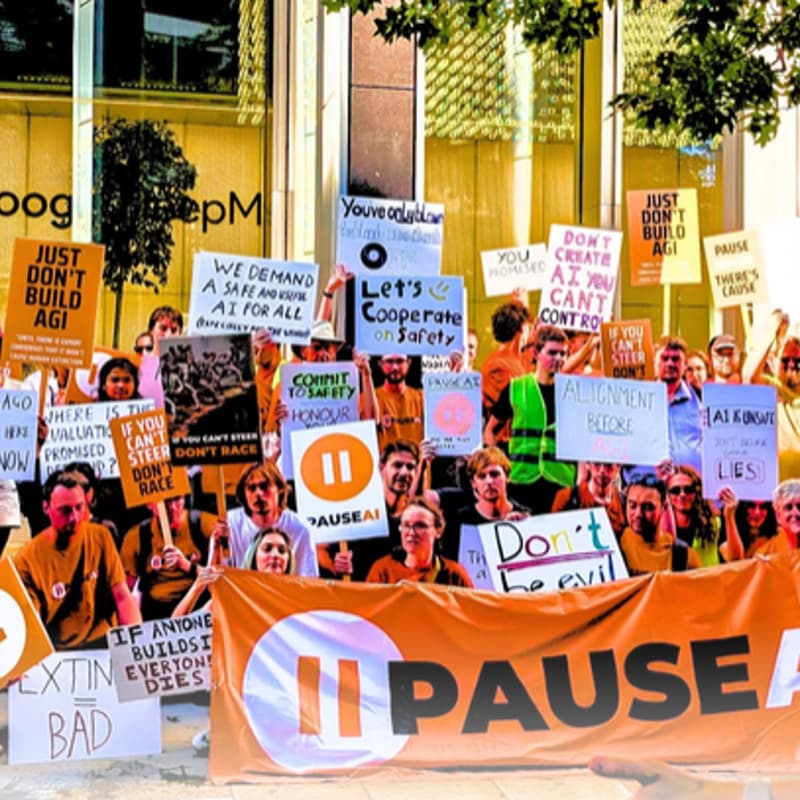 Cover Image for 🎉Protest: PauseAI marches for the Climate 🌈☀️