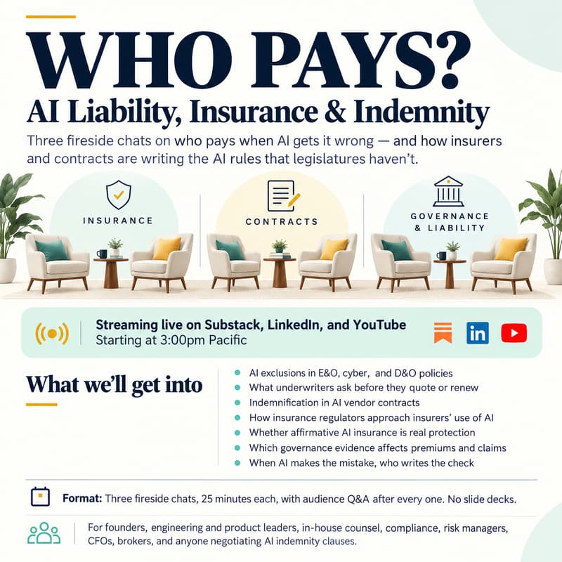 Cover Image for AI Governance (In Person + Online): Insurance, Insurers, and Indemnification