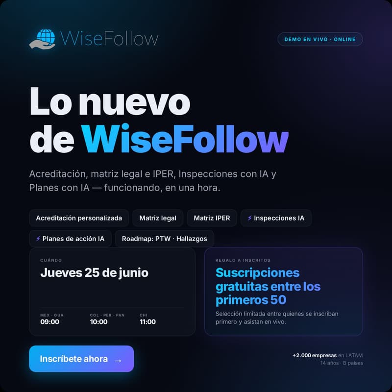 Cover Image for Lo nuevo de WiseFollow: Agentes de IA para transformar la gestión HSE