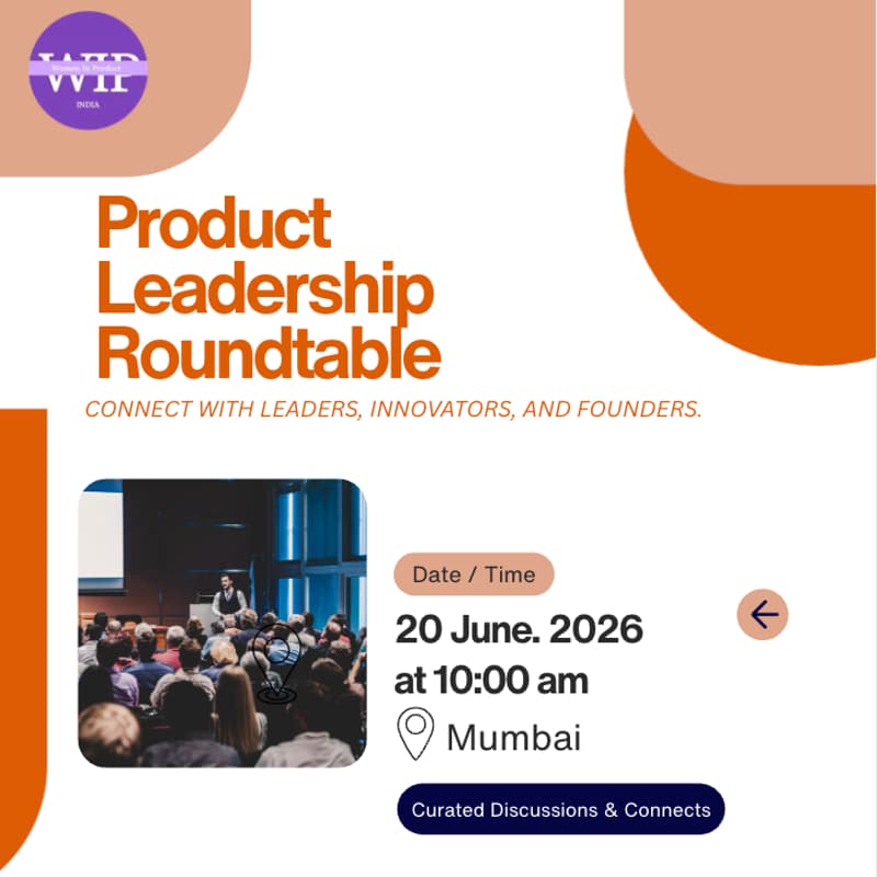 Cover Image for Product Leaders Roundtable | Mumbai