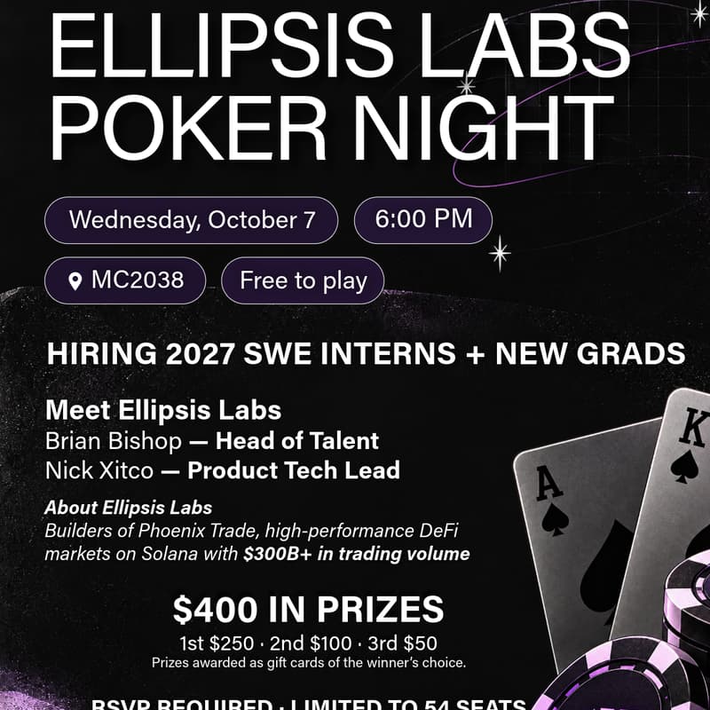 Cover Image for Ellipsis Labs Poker Night: Talk + Tournament