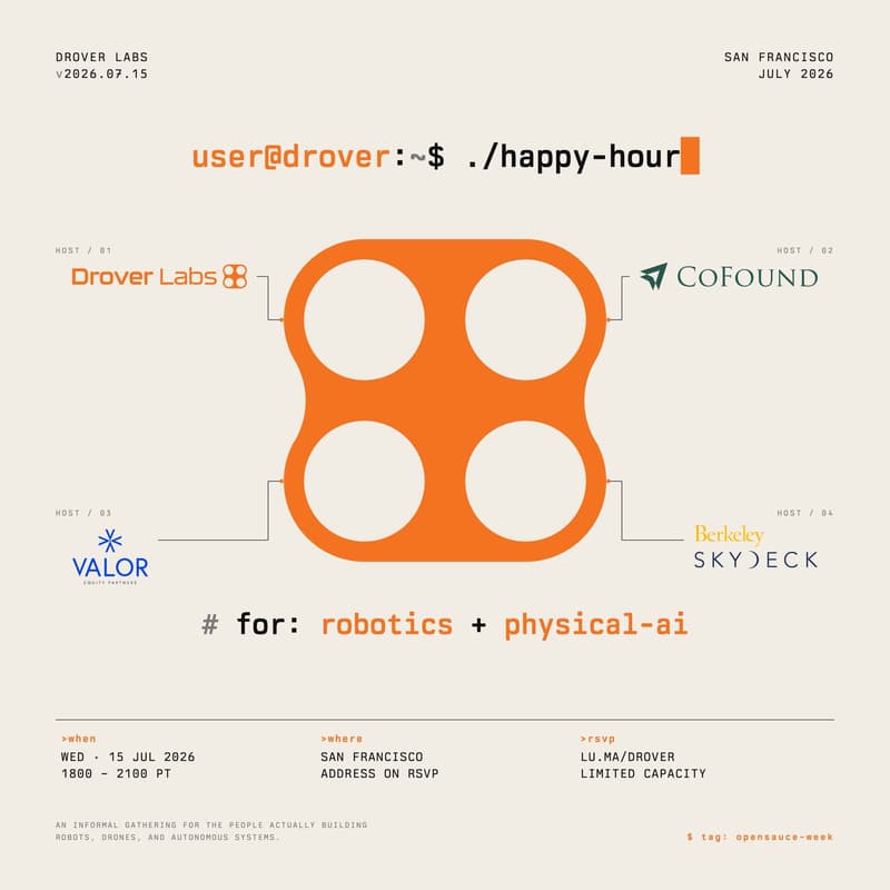 Cover Image for Drover Happy Hour (OpenSauce Kickoff)