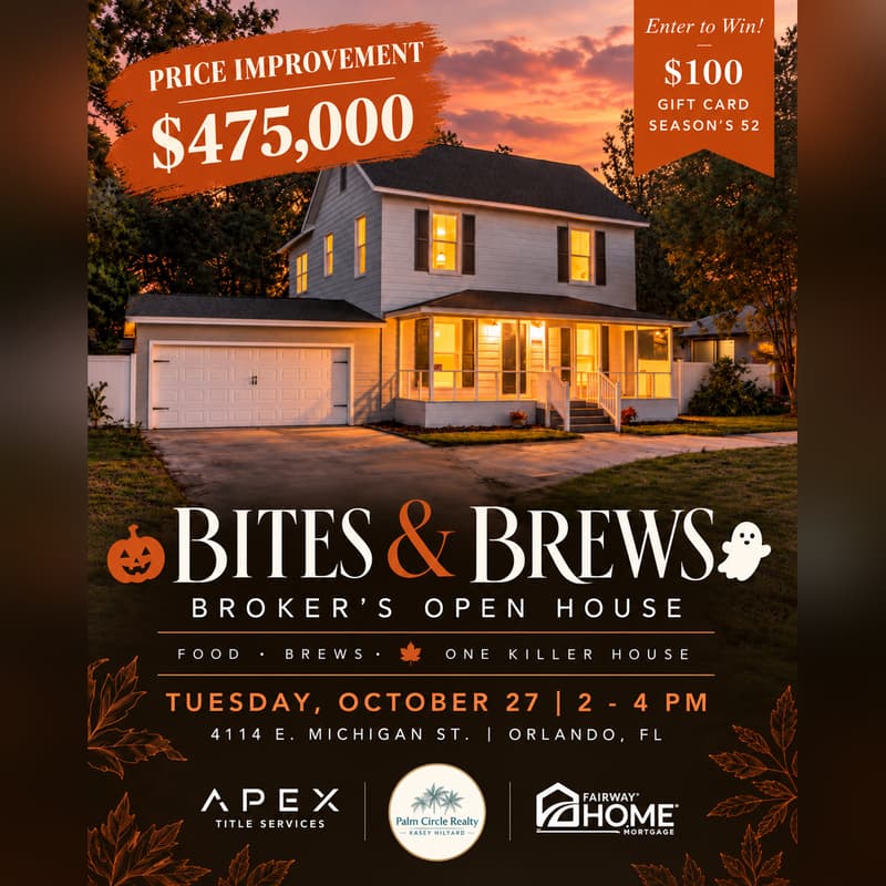 Cover Image for BITES & BREWS BROKER'S OPEN HOUSE