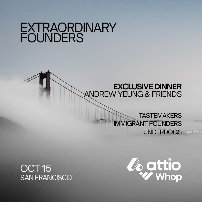 Cover Image for Extraordinary Founders Dinner (hosted by Andrew Yeung)