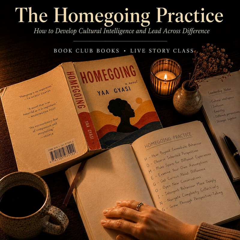 Cover Image for School of WorkLife Book Club Online Class The Homegoing Practice: How to Develop Cultural Intelligence and Lead Across Difference Class