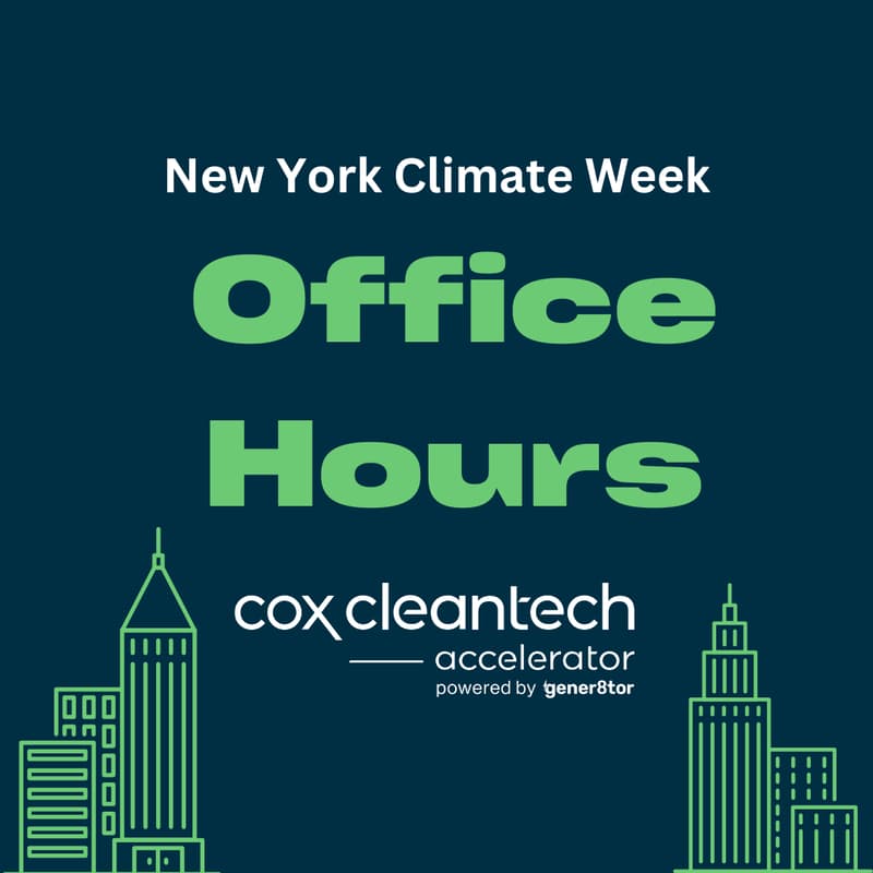 Cover Image for Cox Cleantech Accelerator Office Hours