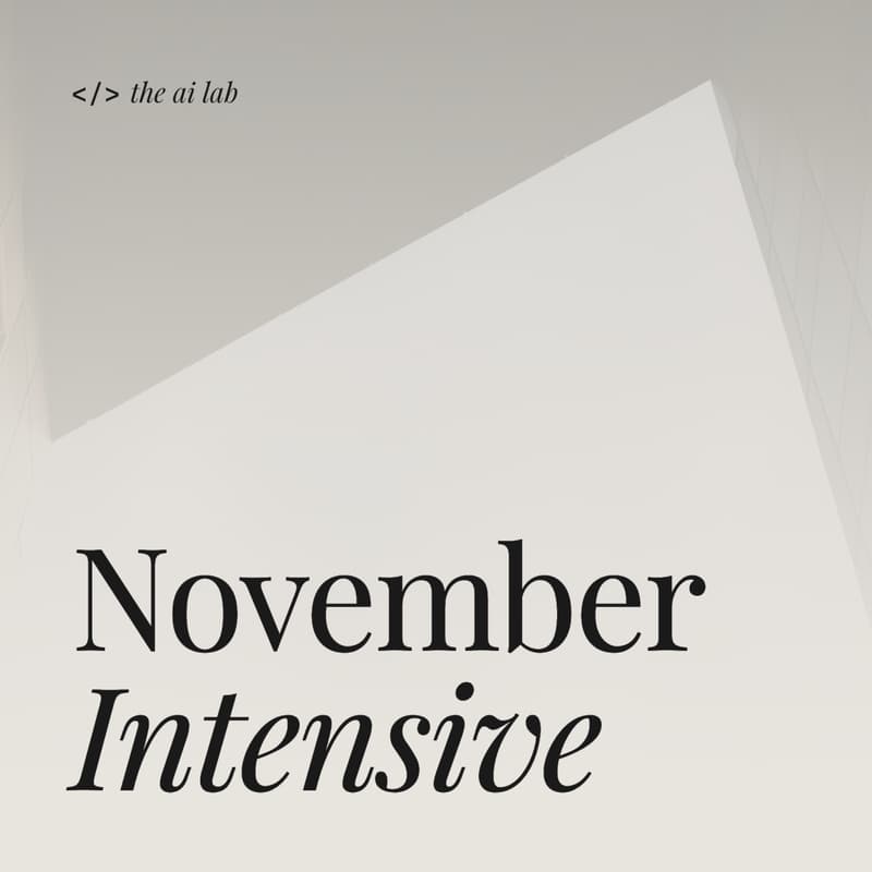 Cover Image for AI Lab November AI-Builders Intensive [Chicago In-person Event]