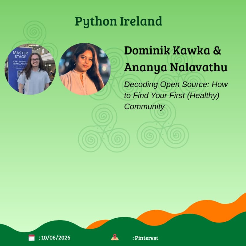 Cover Image for Python Ireland June 2026 Meetup