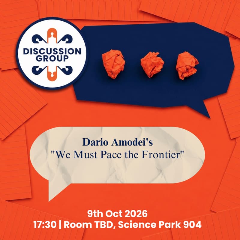 Cover Image for SAIN Amsterdam Discussion Group: We Must Pace the Frontier
