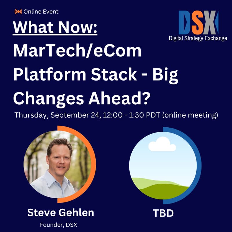 Cover Image for What Now: MarTech/eCom Platforms Stack - Big Changes Ahead?