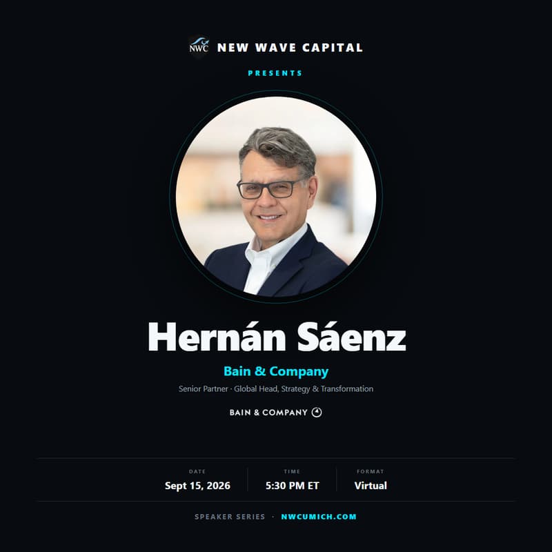 Cover Image for NWC Speaker Series: Hernán Sáenz, Bain & Company