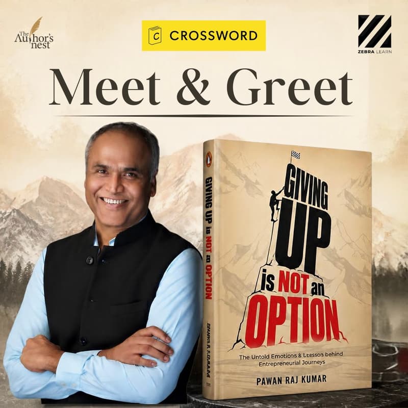 Cover Image for Celebrating the book “Giving Up Is Not An Option” with Author Pawan Raj Kumar