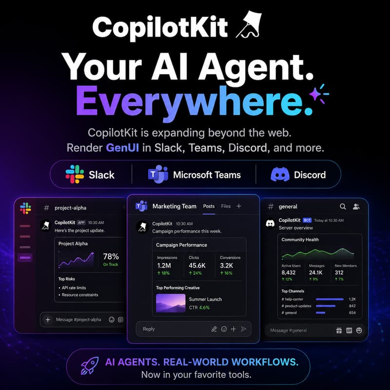 Cover Image for The Future of AG-UI - Any Frontend (Slack, MS Teams, Discord etc.)