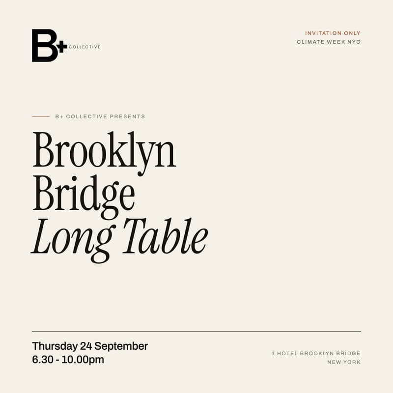 Cover Image for B+ Collective: Brooklyn Bridge Long Table