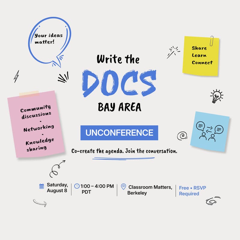 Cover Image for Write the Docs Bay Area Unconference!