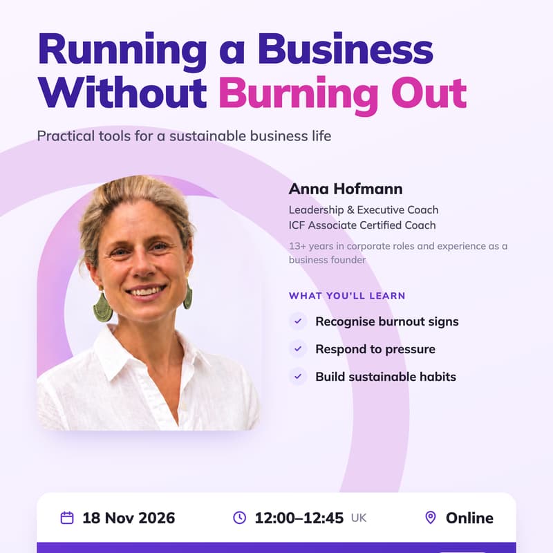 Cover Image for Running a Business Without Burning Out