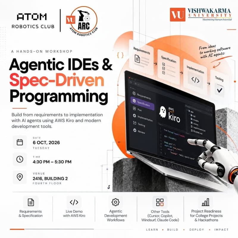 Cover Image for Agentic IDEs & Spec-Driven Programming : A Hands-On Workshop | ARC @ VU