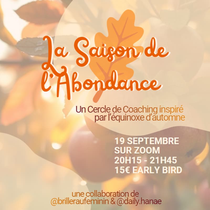 Cover Image for La Saison de l'abondance - Cercle de Coaching