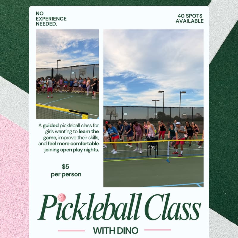 Cover Image for Pickleball Class with Dino - Little Elm