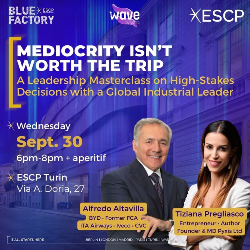 Cover Image for Mediocrity Isn’t Worth the Trip: Leadership Masterclass with Alfredo Altavilla