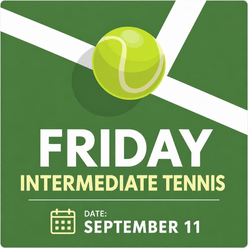 Cover Image for Friday night tennis (intermediate)