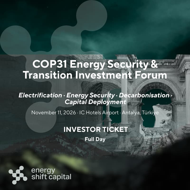 Cover Image for COP31 Energy Security & Transition Investment Forum * Investor Ticket