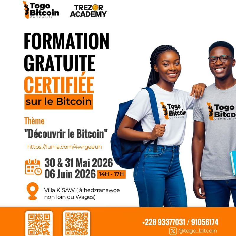 Cover Image for 🎓 FORMATION GRATUITE & CERTIFIÉE SUR LE BITCOIN