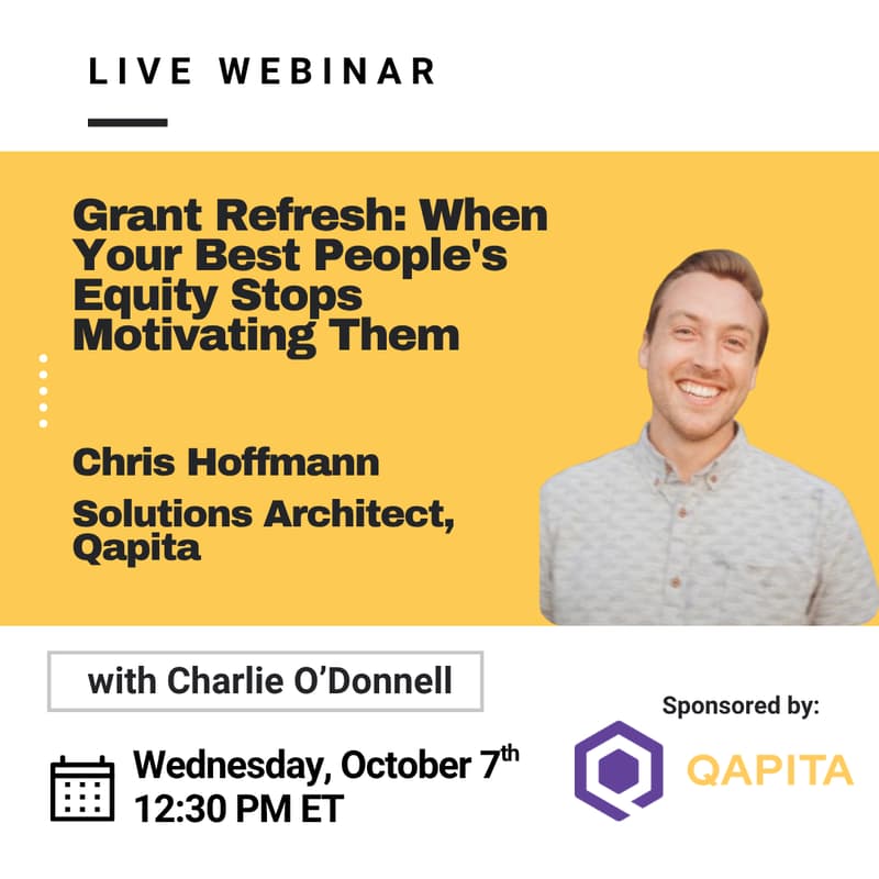 Cover Image for [Webinar] Grant Refresh: When Your Best People's Equity Stops Motivating Them