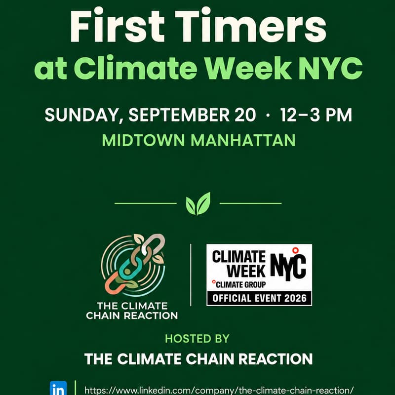 Cover Image for First Timers at Climate Week NYC