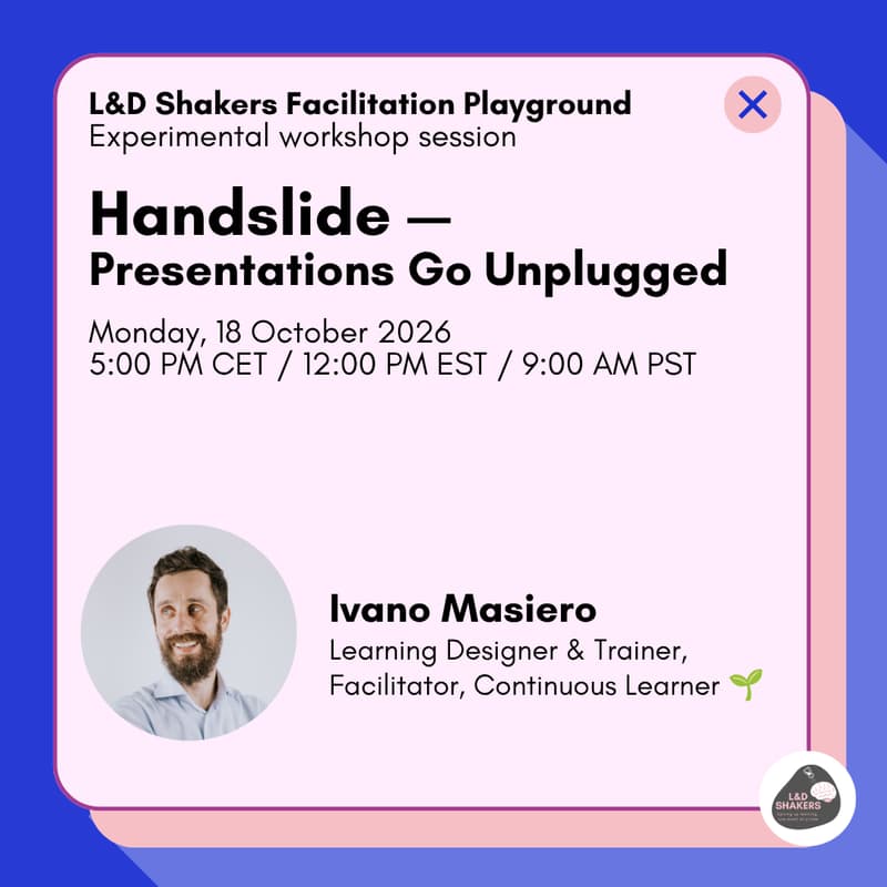 Cover Image for Facilitation Playground: Handslide — Presentations Go Unplugged
